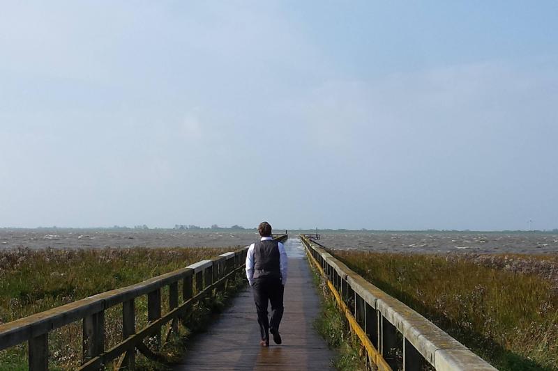 Tagen an der Nordsee